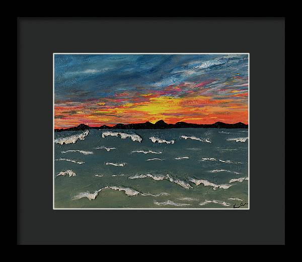 Waves of Brilliance - Framed Print