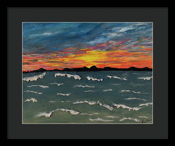 Waves of Brilliance - Framed Print