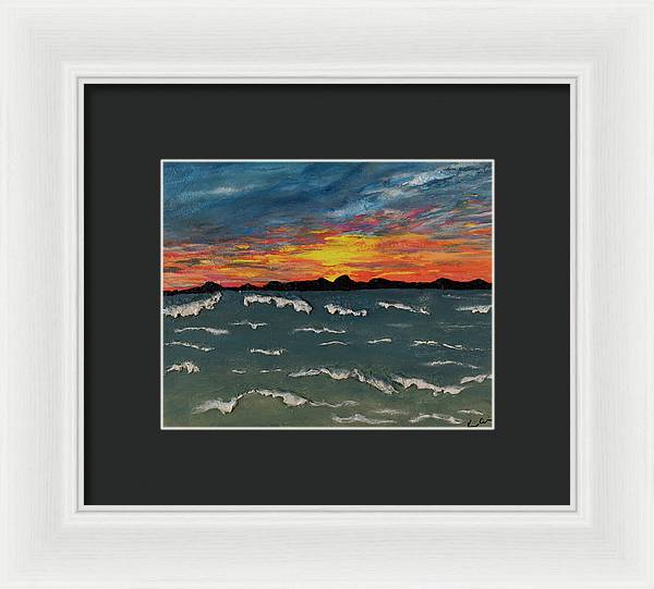 Waves of Brilliance - Framed Print