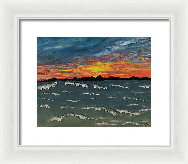 Waves of Brilliance - Framed Print