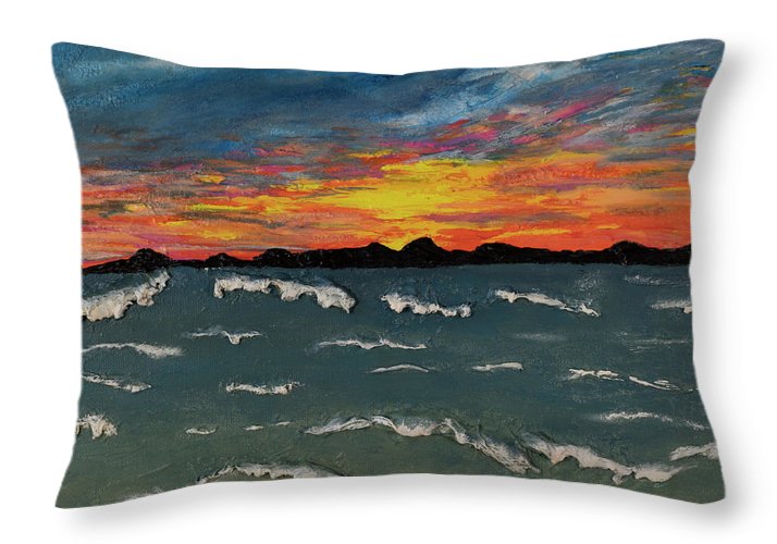 Waves of Brilliance - Throw Pillow