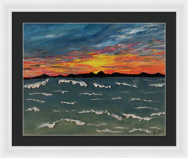 Waves of Brilliance - Framed Print