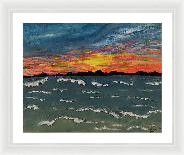 Waves of Brilliance - Framed Print