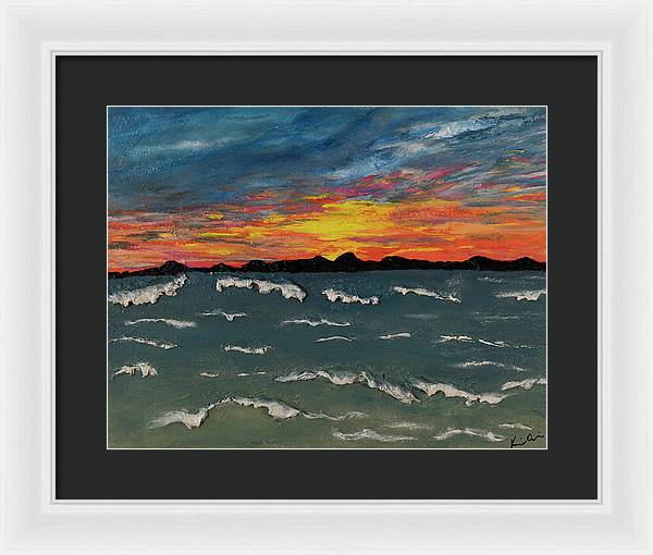 Waves of Brilliance - Framed Print