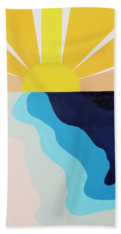 Yellow Sun Rising - Bath Towel